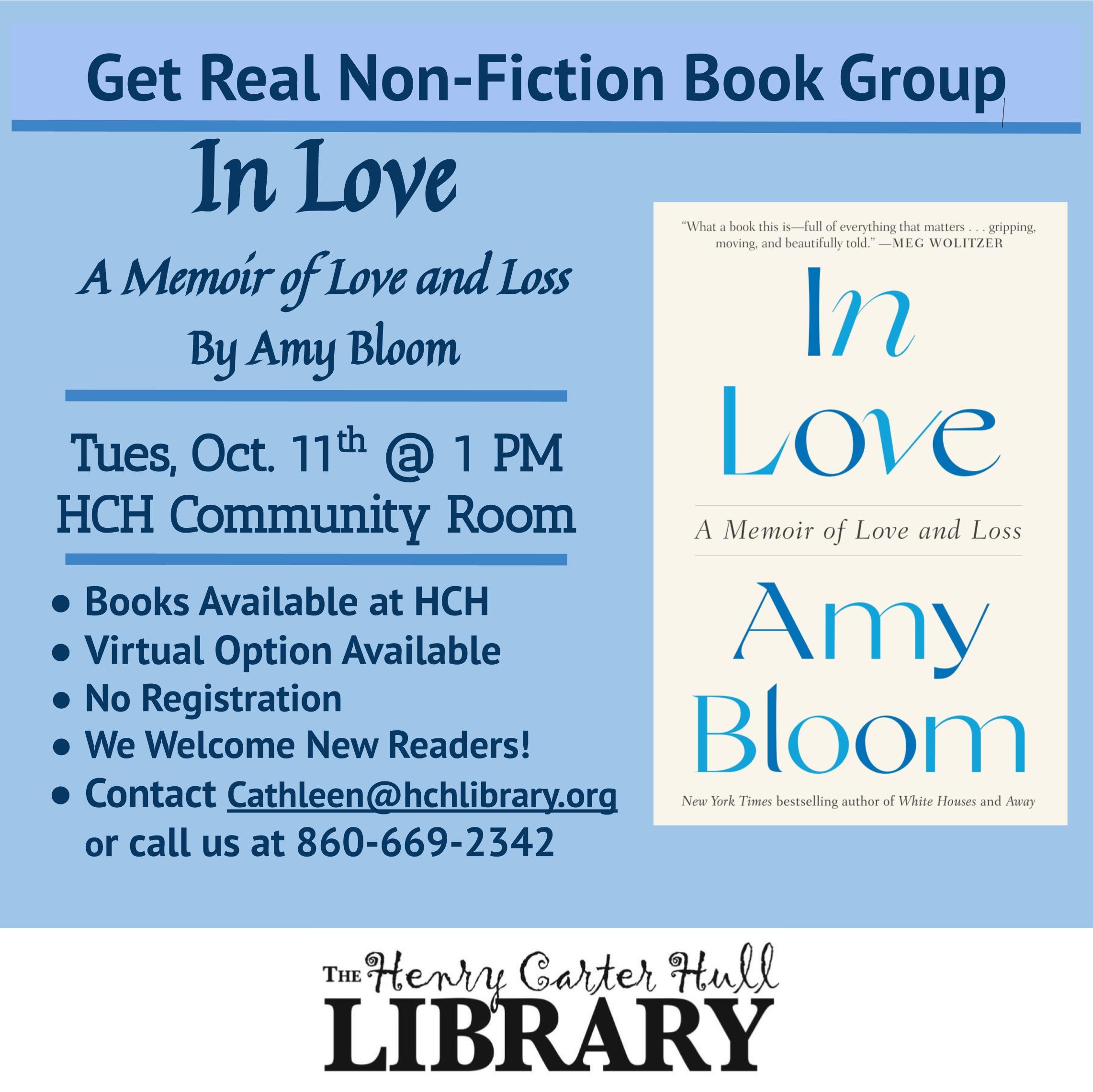 Get Real Non-Fiction Book Group October Selection