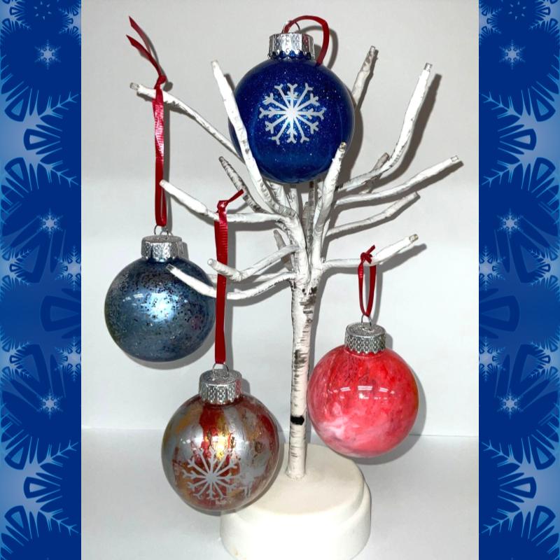 Creativebug Cricut-teers Craft Night Holiday Ornaments