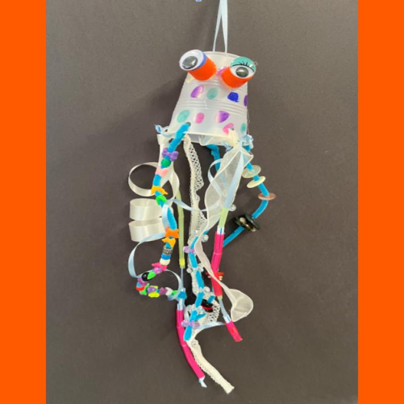 Splash Into Art Upcycled Squid Craft
