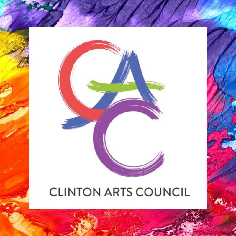 Community Forum: Online Bullying in Middle Schools - Clinton Arts Council CAC logo on rainbow brushstroke background