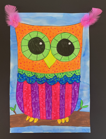 Owl painting 