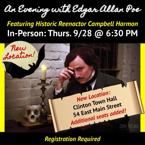 New Location: An Evening with Edgar Allan Poe