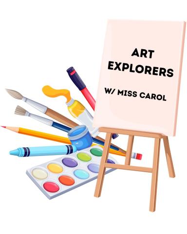 Art easel and supplies 