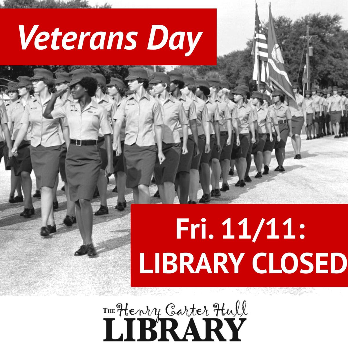 Library Closed for Veterans Day