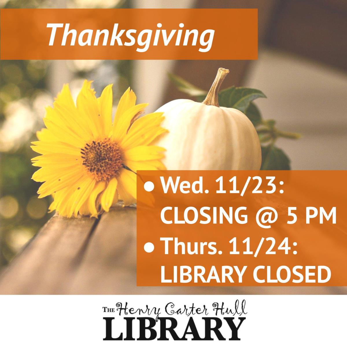 Thanksgiving Hours