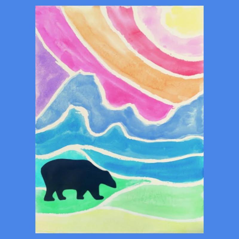 watercolor landscape painting 