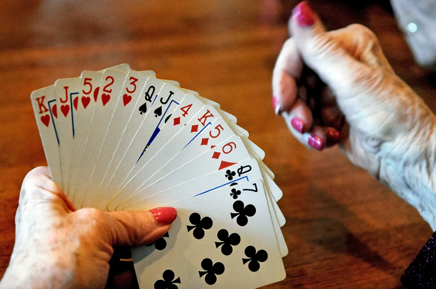 Picture of bridge hand 