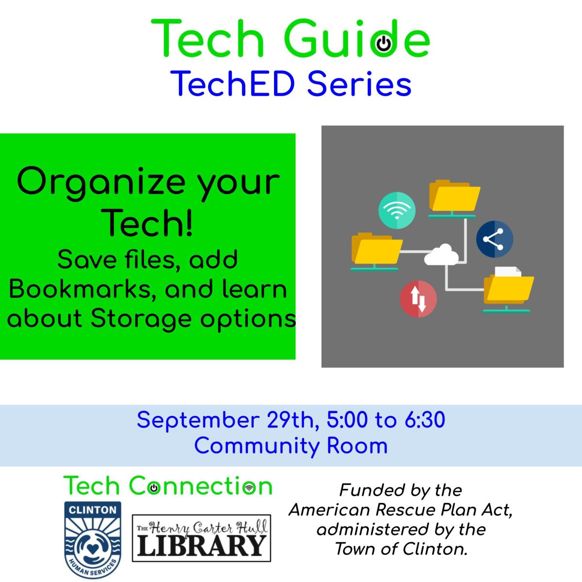 Organize your tech flyer